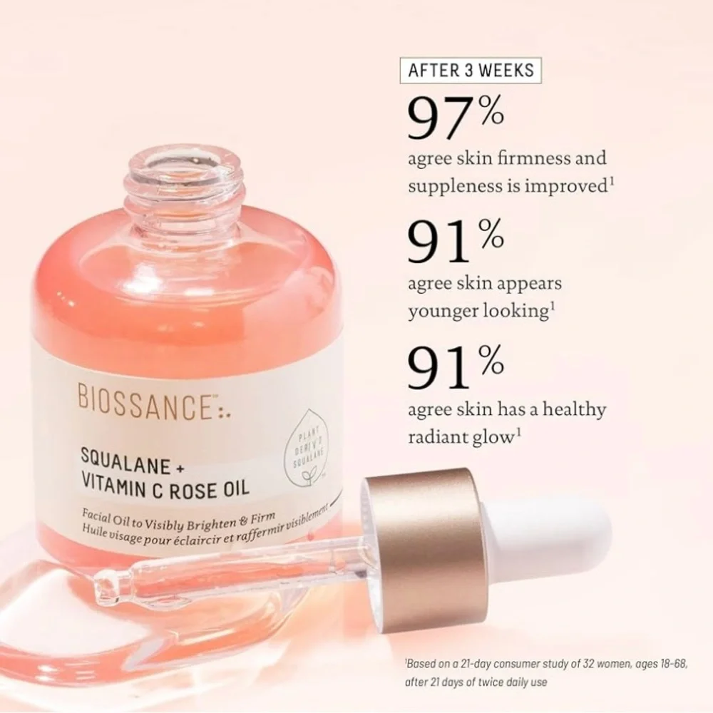 Biossance - The Hydration Hits | Squalane + Omega Repair Cream & Vit. C Rose Oil